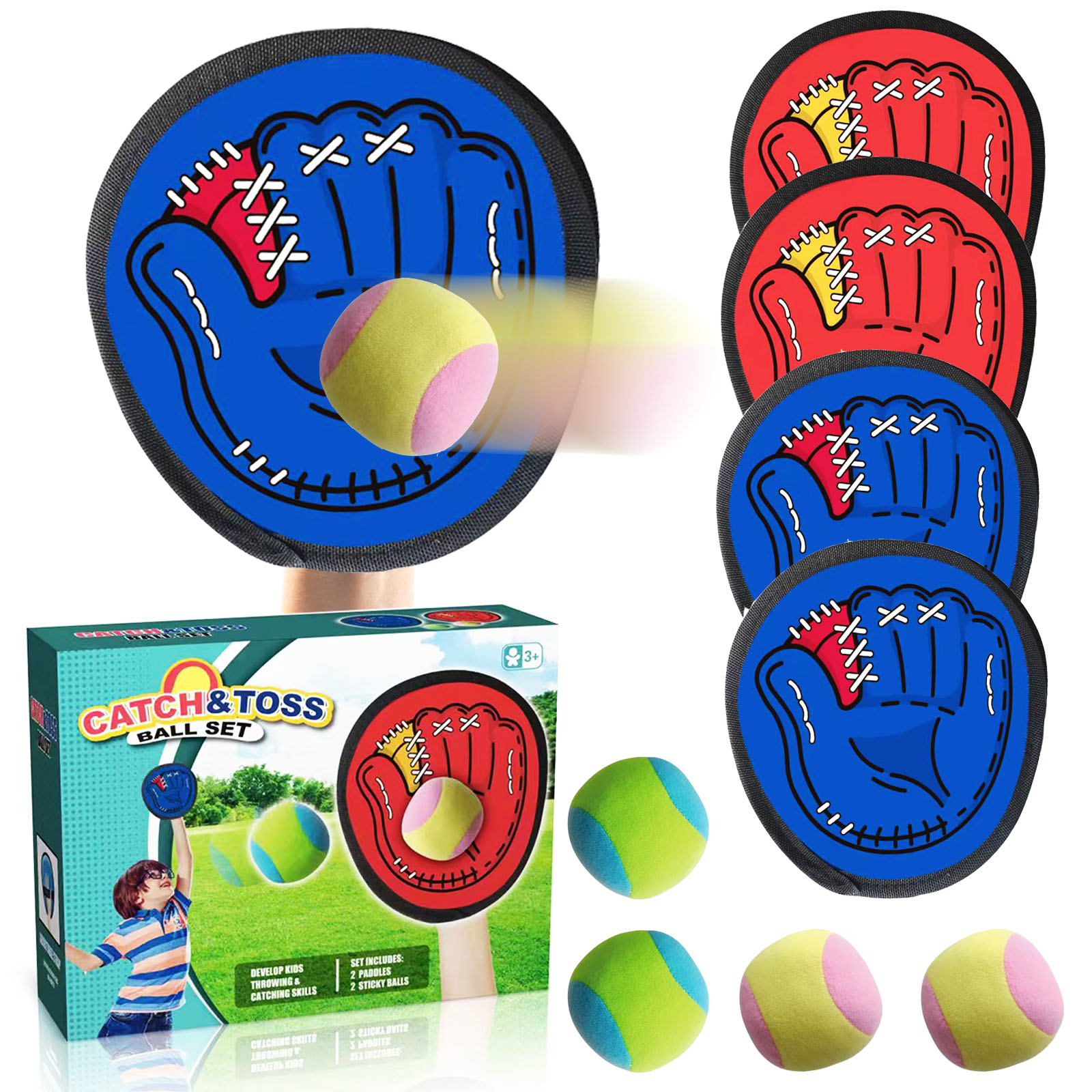 Sports Equipment For Kids - 4 компл., детская присоска, липкий мяч,