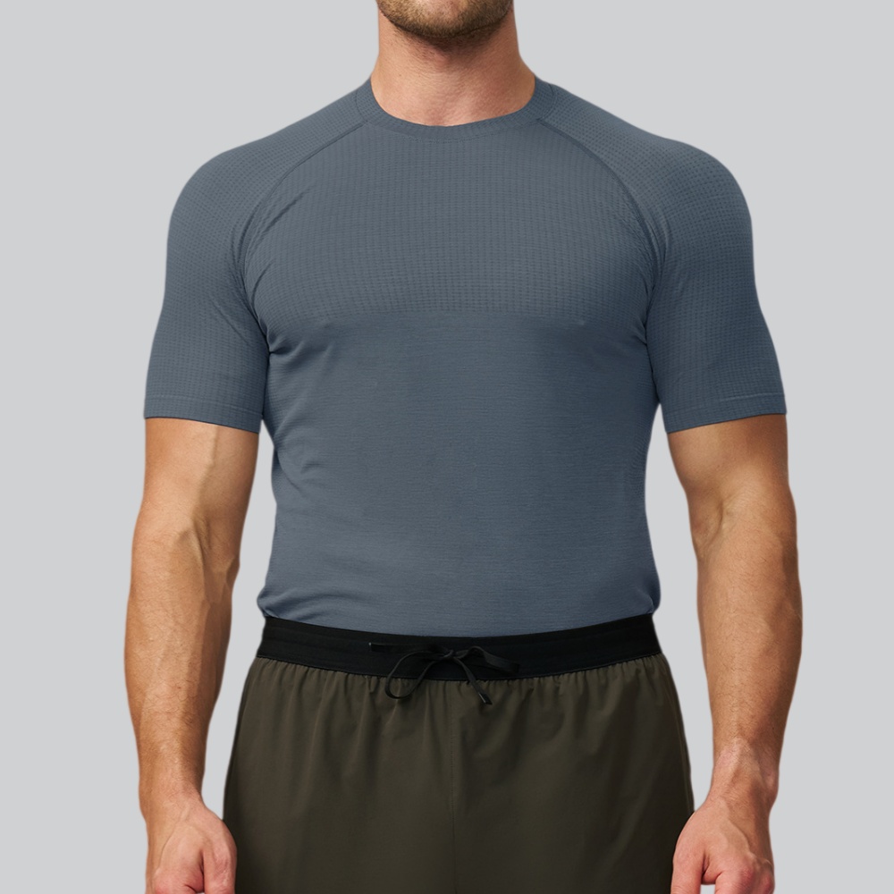 Sports Equipment For Running - Мужская однотонная спортивная футболка для тренировок