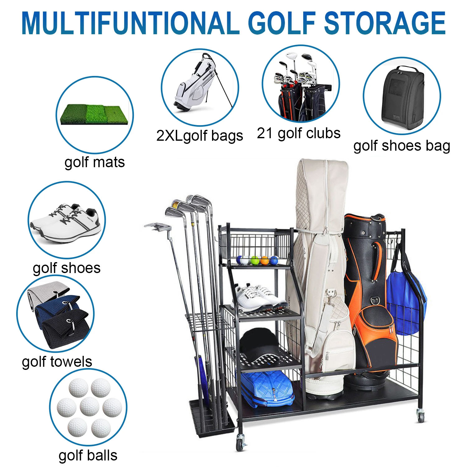 Гаражный органайзер для хранен – обзор и цена Sports Equipment Organizer Rack