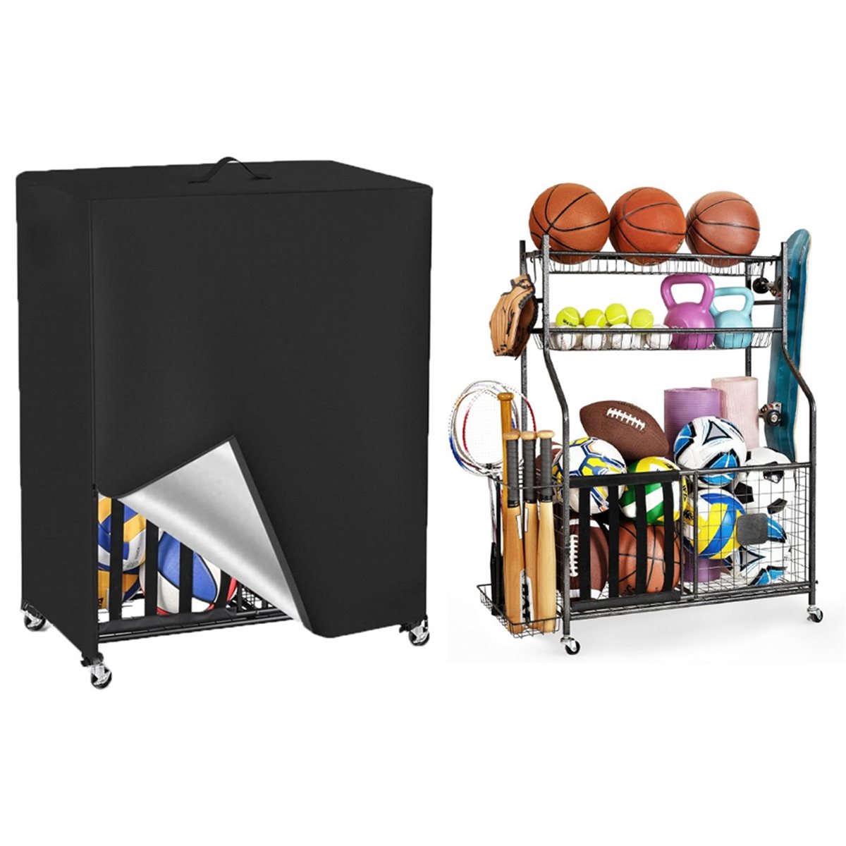 Чехол для баскетбольной стойки – обзор и цена Sports Equipment Organizer Rack