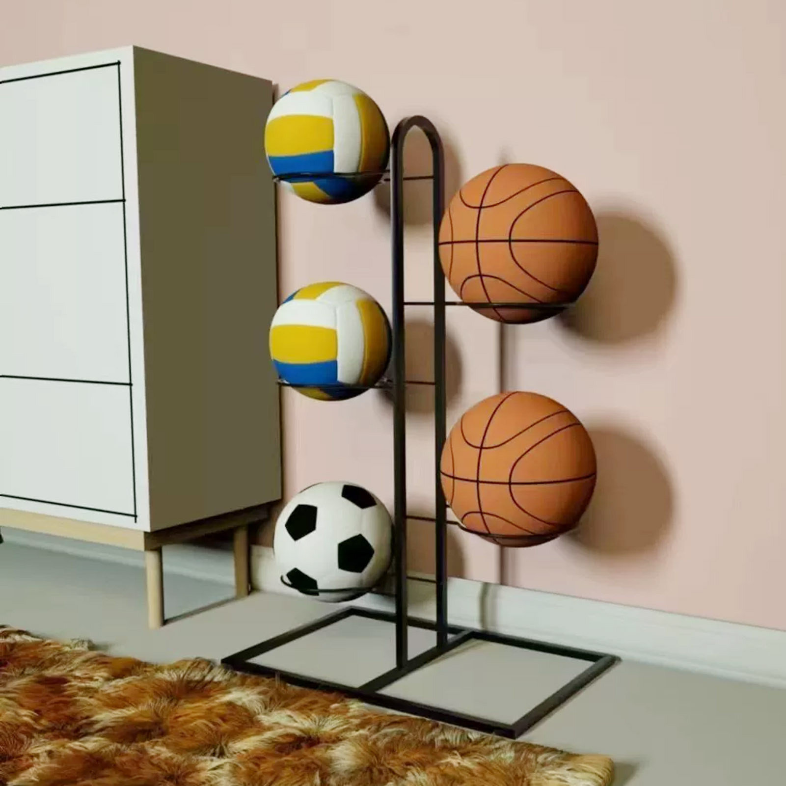 Складная баскетбольная стойка, – обзор и цена Sports Equipment Organizer Rack
