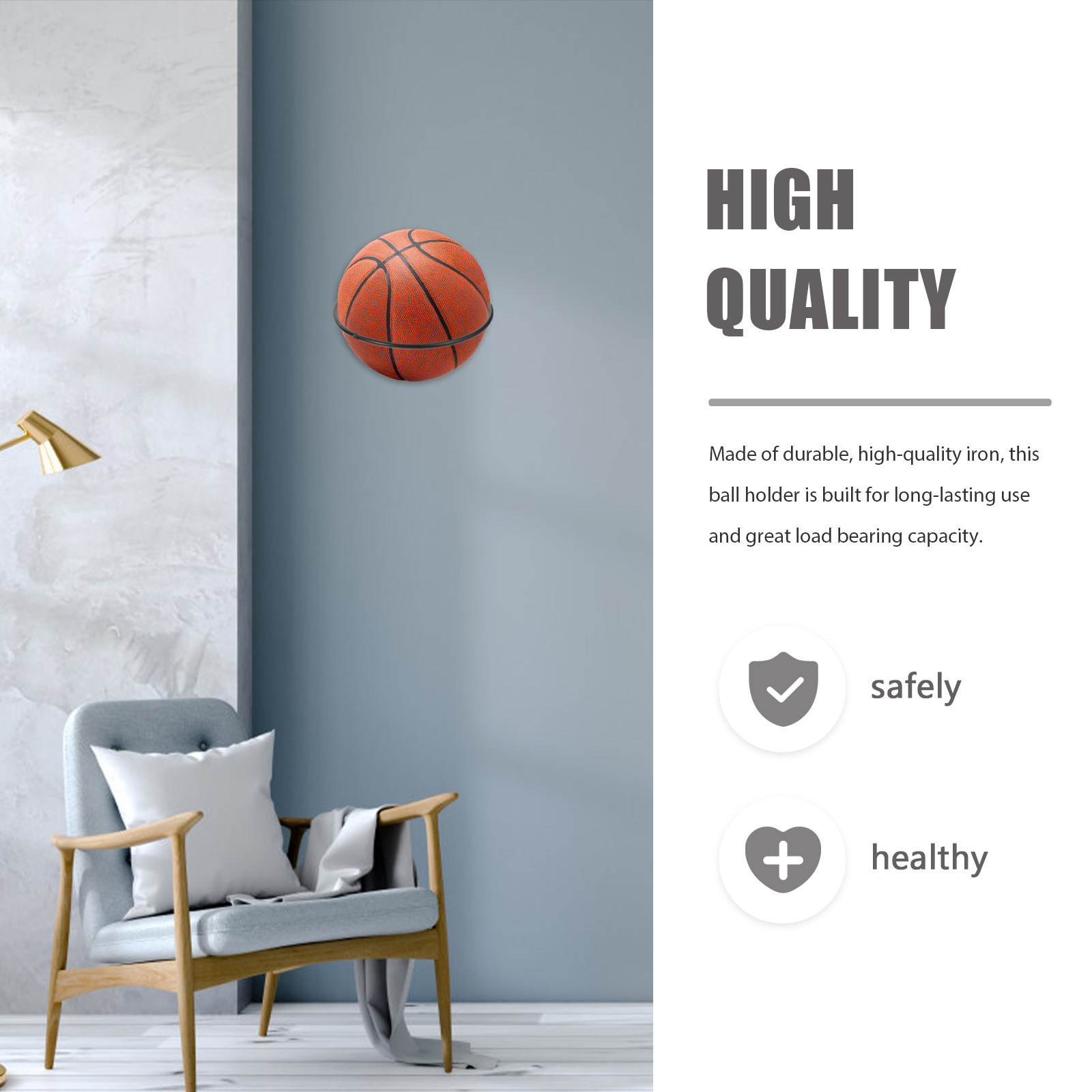 5 шт. прочных железных настенн – обзор и цена Sports Equipment Organizer Rack